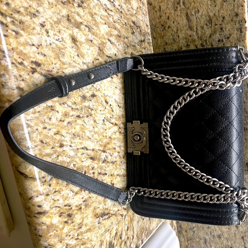 Black Chanel purse